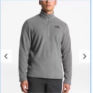 NWT The North Face Men’s TKA 100 Glacier Quarter Zip Pullover size small